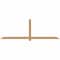 Ekena Millwork Eugene Smooth Timber Gable Bracket, Western Red Cedar, 96"W x 32"H x 1 1/2"D x 3 1/2"F, 8/12 Pitch GBW096X32X0204EUG00SWR - alternate 1